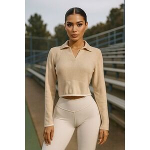 Jacquemus Top Blouse SZ Small Athleisure Luxury Feminine